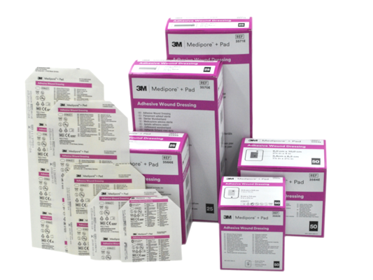 3M MEDIPORE Pad 3566E 10cm x 10cm PLASTRY 25SZTUK