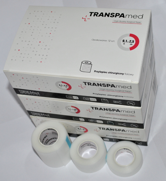 Przylepiec foliowy TRANSPAmed 1,25cm x 9,1m 24SZT