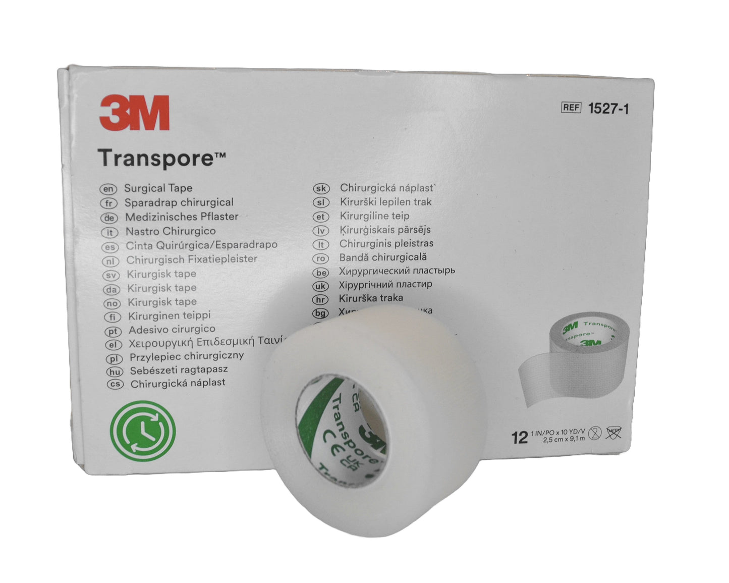 TRANSPORE 3M PRZYLEPIEC FOLIOWY 2,5cm x 9,1m 1SZT