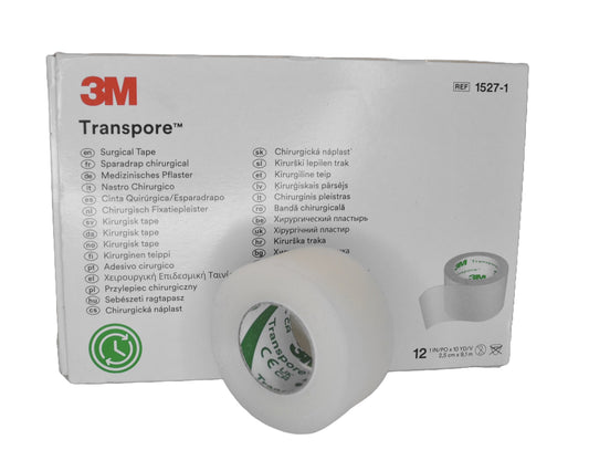 TRANSPORE 3M PRZYLEPIEC FOLIOWY 2,5cm x 9,1m 12SZT